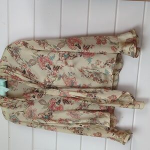 Long sleeve silk blouse size 14 Pettit